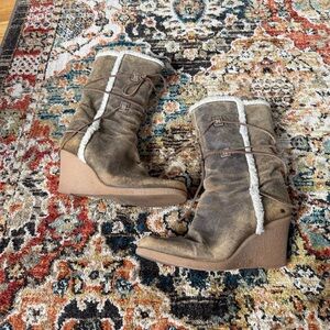 Michael Kors wedge boots